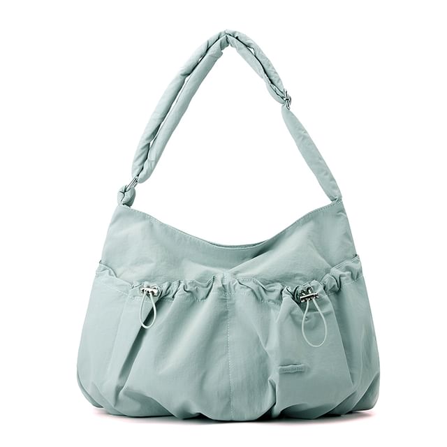 Plain Drawstring Shoulder Bag