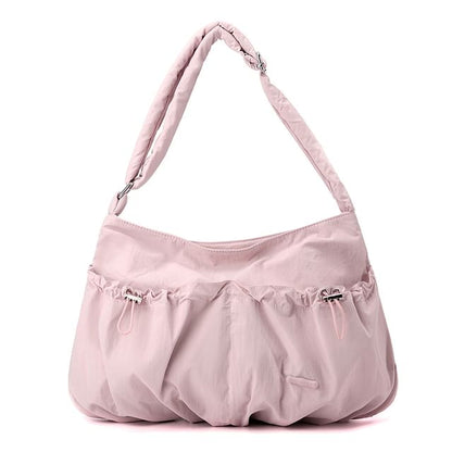 Plain Drawstring Shoulder Bag