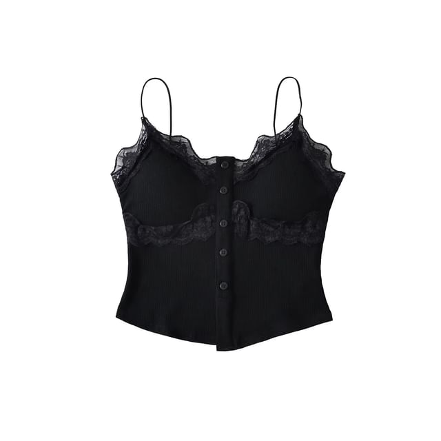 Lace-Trim Bra Top