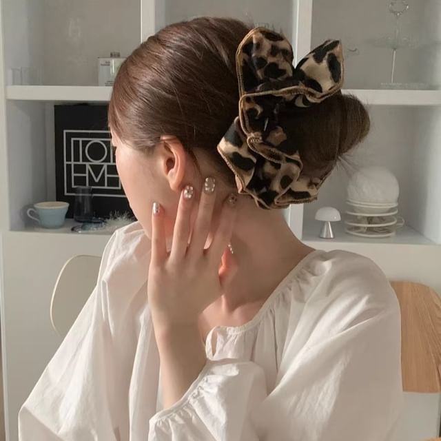 Scrunchie Leopard Print
