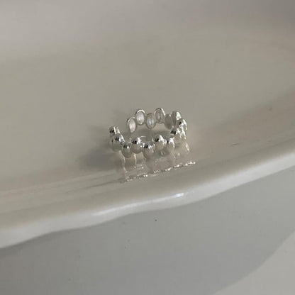 Ring 925 Sterling Silver Open Glossy