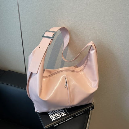 Panel Buckle Shoulder Bag