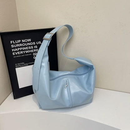 Panel Buckle Shoulder Bag