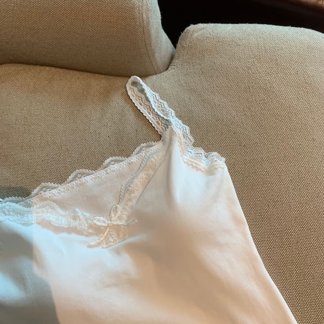Lace Trimmed Camisole Top