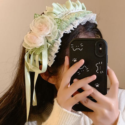 Ruffle Floral Headband