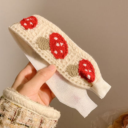 Crochet Patterned Wide Headband