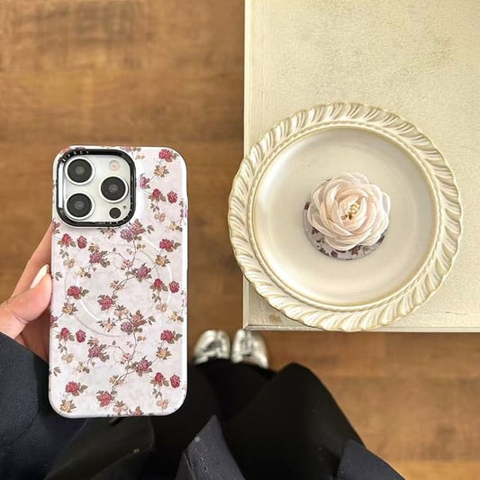 (Compatible Floral MagSafe) Phone Case Magnetic with
