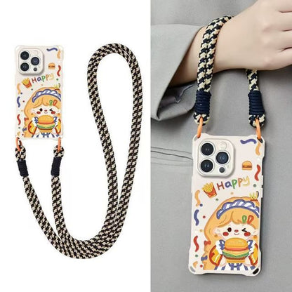 Girl Case Lanyard / Phone Strap Burger Set