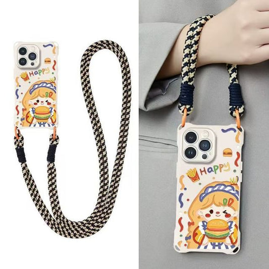 Girl Case Lanyard / Phone Strap Burger Set