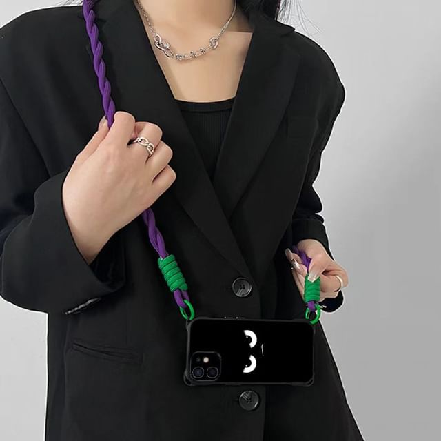 Case Lanyard Phone / Set Strap Eye Cartoon