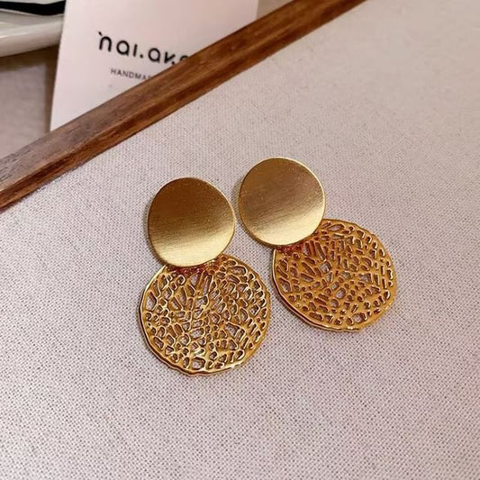 Double Disc Earring Drop