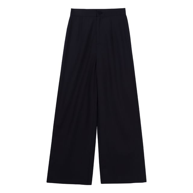 Vest with Buckled Zip, Wide-Leg Pants, Panel Skirt, Belt Set