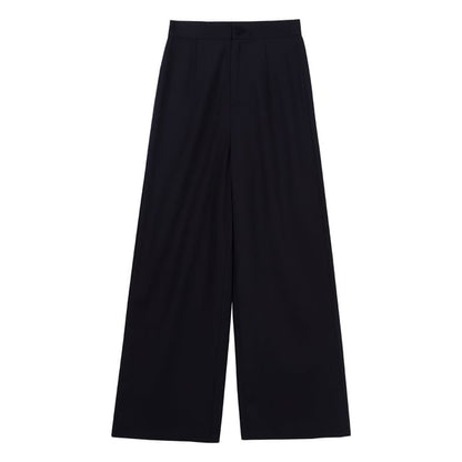 Vest with Buckled Zip, Wide-Leg Pants, Panel Skirt, Belt Set