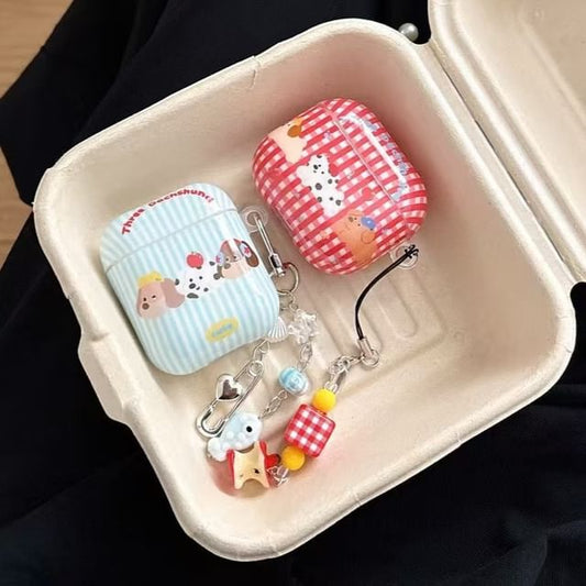 Plaid AirPods Apple Skin Earphone Case Pro Dog /