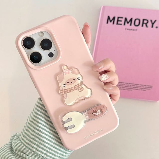 Case Cat Phone / Fork Set Stand