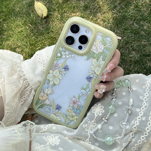 Floral Transparent Phone Case