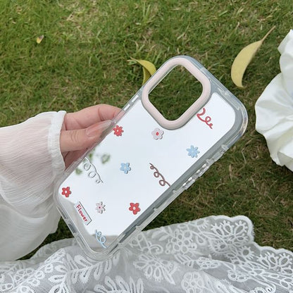 Phone Floral Case Mirrored