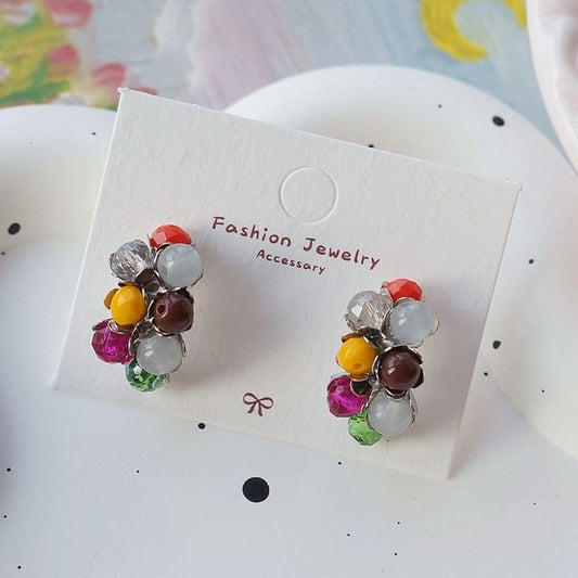 Bead Stud Sterling Earring 925 Silver