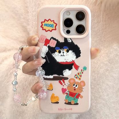 Set Phone Strap Cartoon Bead Case / Print