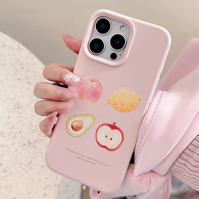 Fruit Bead Phone Print Set / Case Strap
