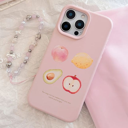 Fruit Bead Phone Print Set / Case Strap