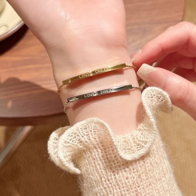 Bracelet Metal Lettering