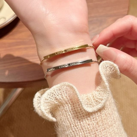 Bracelet Metal Lettering