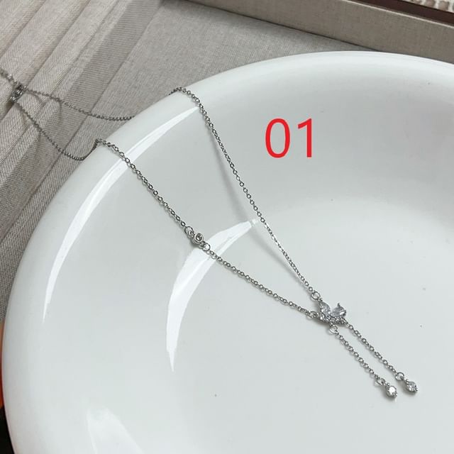 Necklace Butterfly Lariat