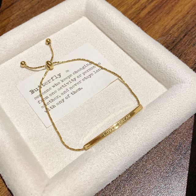 Bracelet Metal Lettering