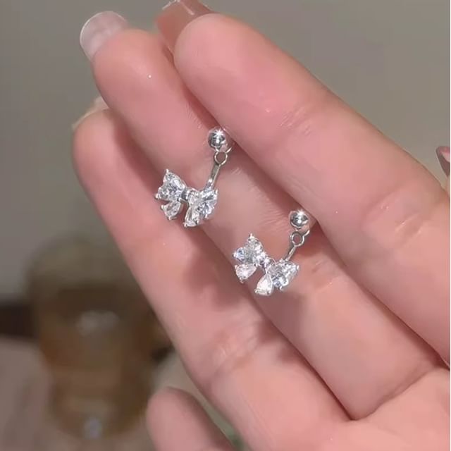 Bow Jacket Rhinestone Ear