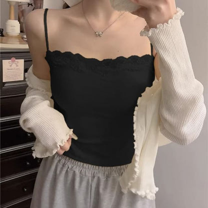Lace Trim Camisole Top