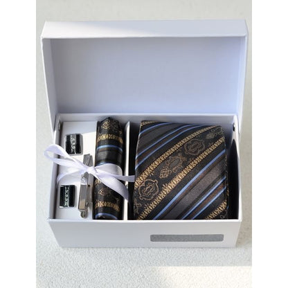 Jacquard Neck Tie / Pocket Square / Tie Clip / Cufflinks / Set (Various Designs)