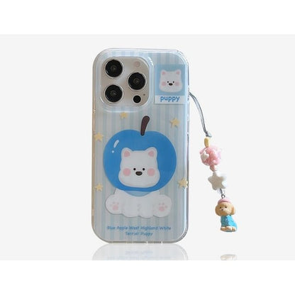 / Dog Charm Case Phone Set