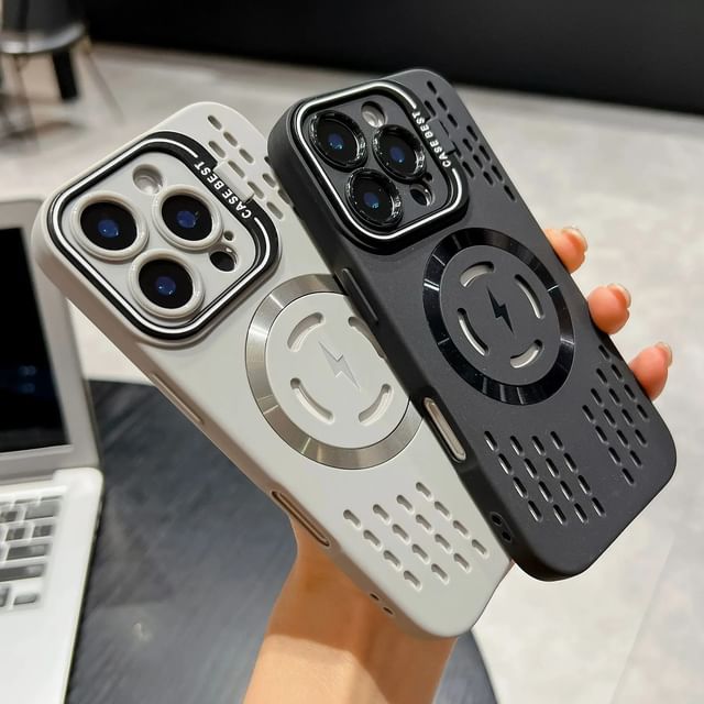 MagSafe) iPhone Case Perforated with (Compatible Magnetic