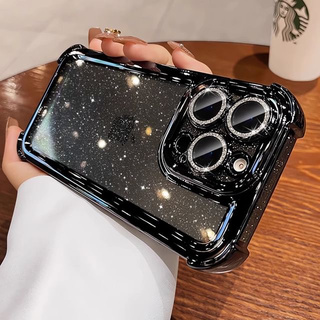 Transparent Case Glitter iPhone