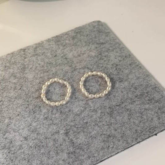 Ring Natural Beaded Pearl