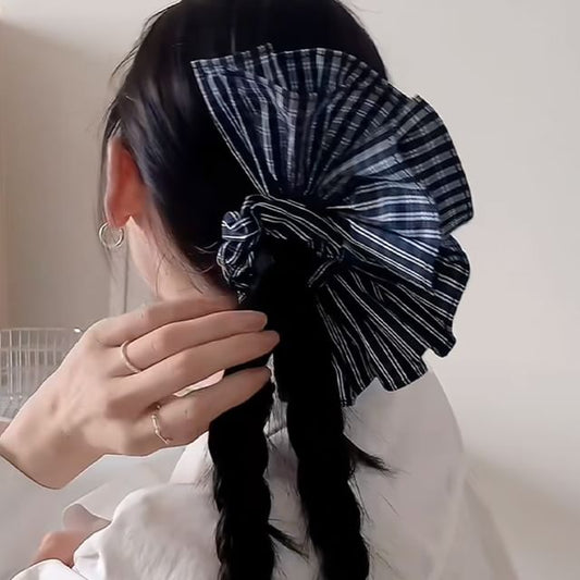 Ruffle Scrunchie Striped