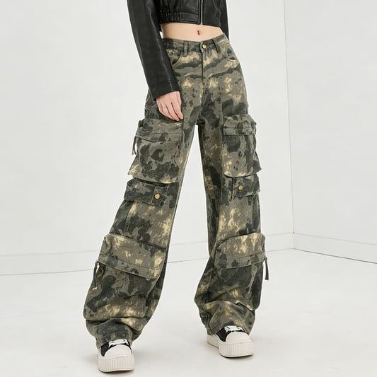 [XL] Mid Rise Camouflage Baggy Cargo Pants (Various Designs)