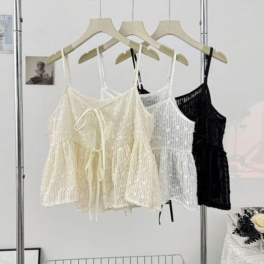 Lace Crop Camisole Top
