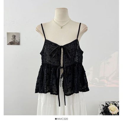 Lace Crop Camisole Top