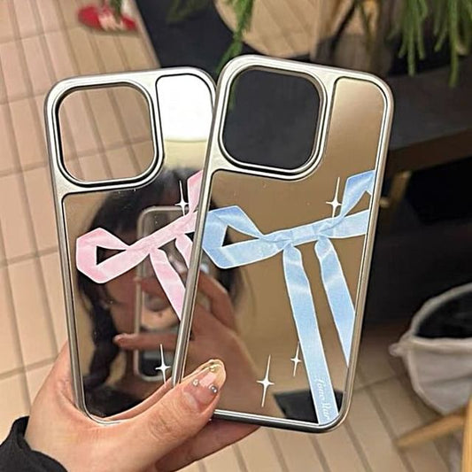 Mirror Print Ribbon Case Phone