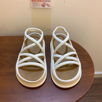 Platform Strappy Slingback Sandals