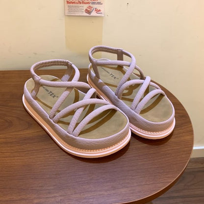 Platform Strappy Slingback Sandals