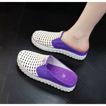 Platform Cutout PVC Mules