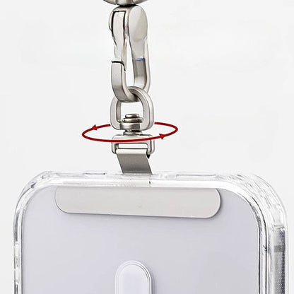 Lanyard / Pad Steel Phone Rotatable Stainless (Various Designs)