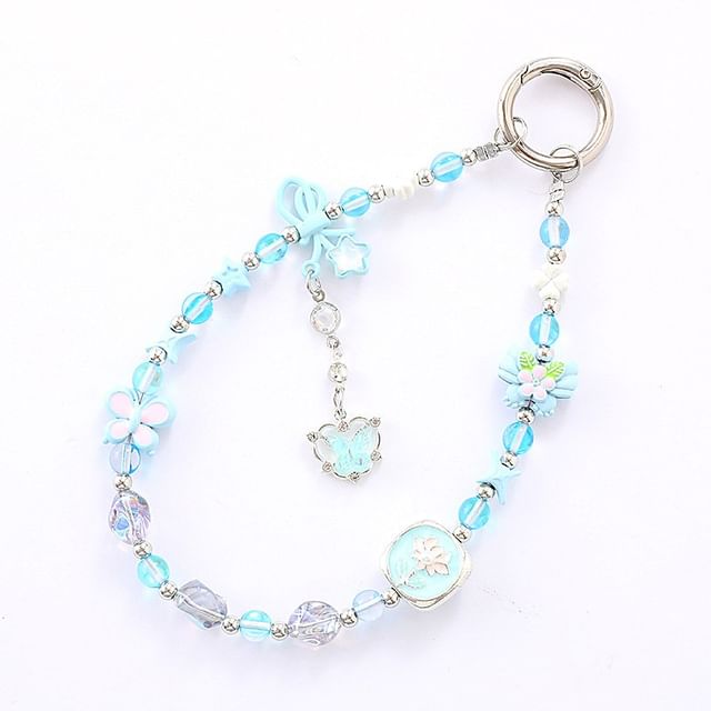 Clover Crystal Bow Faux Strap Phone