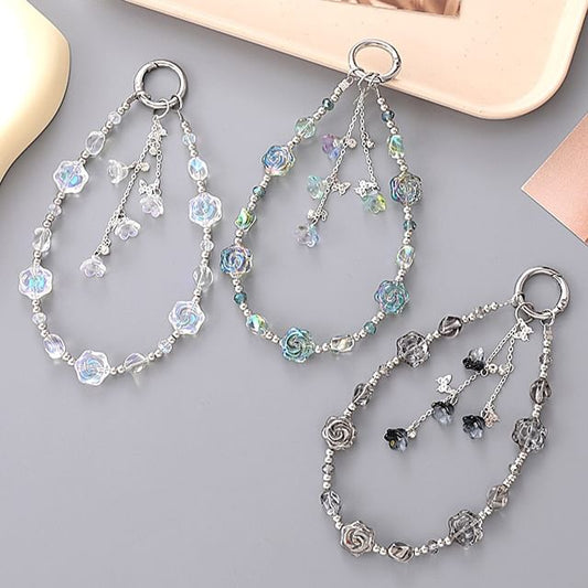 Strap Phone Floral Bead