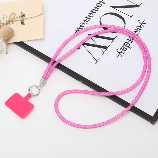 with Phone Glitter Lanyard Pad