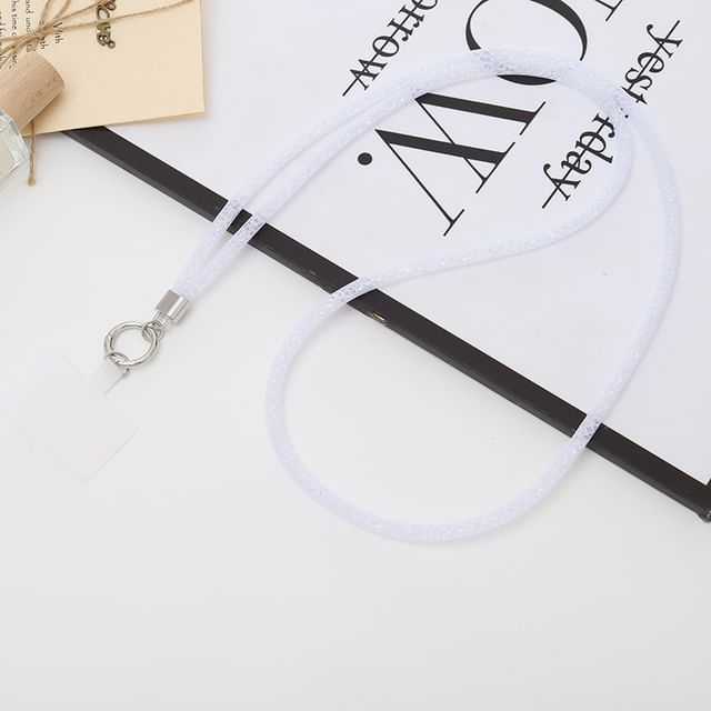 with Phone Glitter Lanyard Pad