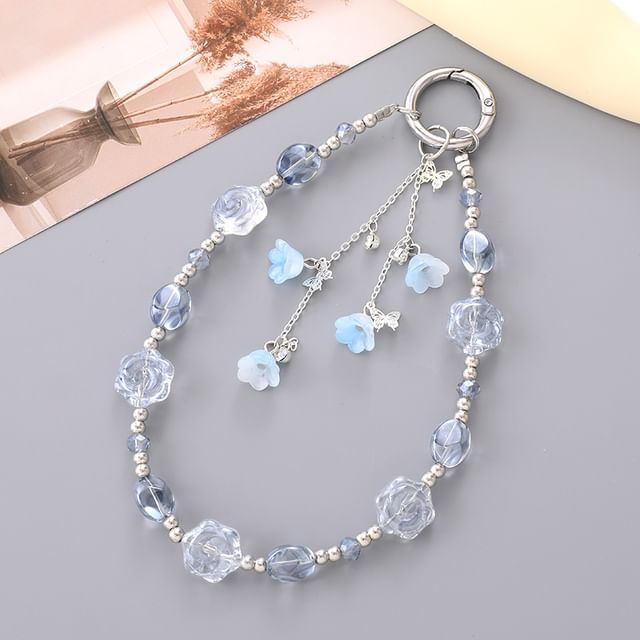 Strap Phone Floral Bead